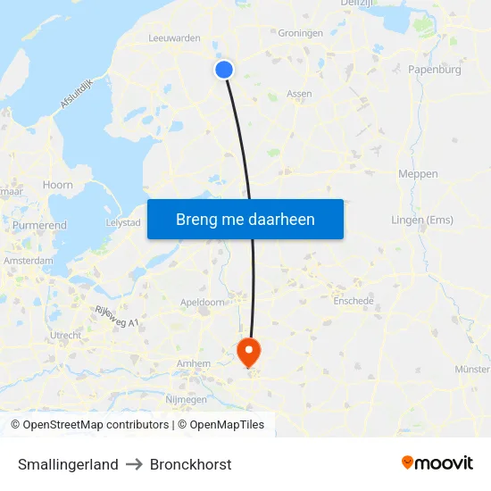 Smallingerland to Bronckhorst map