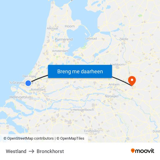 Westland to Bronckhorst map