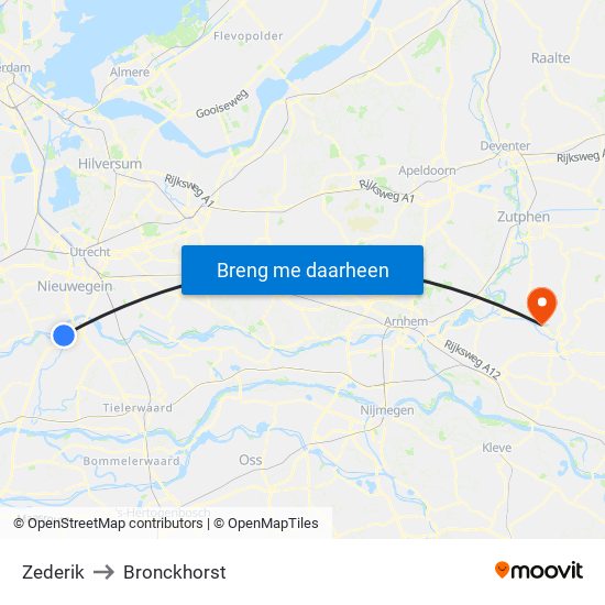 Zederik to Bronckhorst map