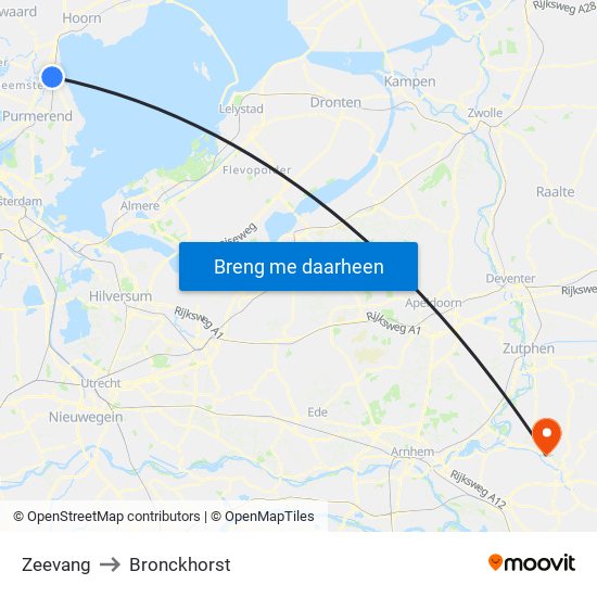 Zeevang to Bronckhorst map