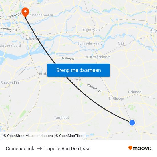 Cranendonck to Capelle Aan Den Ijssel map