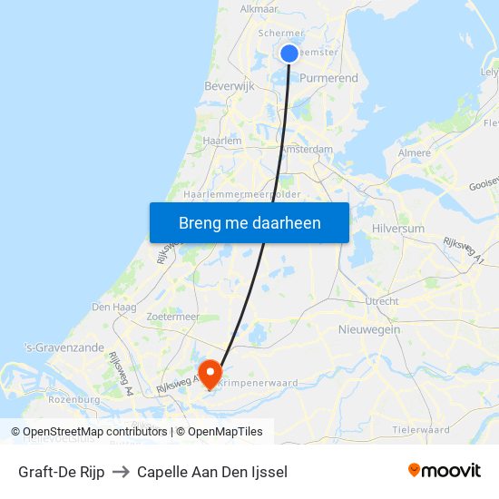 Graft-De Rijp to Capelle Aan Den Ijssel map