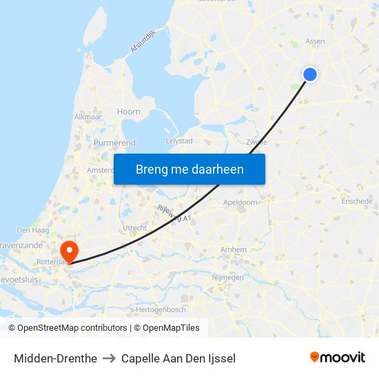 Midden-Drenthe to Capelle Aan Den Ijssel map