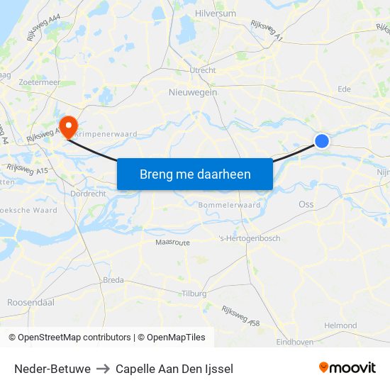 Neder-Betuwe to Capelle Aan Den Ijssel map