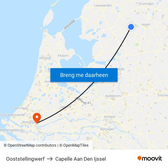 Ooststellingwerf to Capelle Aan Den Ijssel map