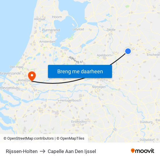 Rijssen-Holten to Capelle Aan Den Ijssel map