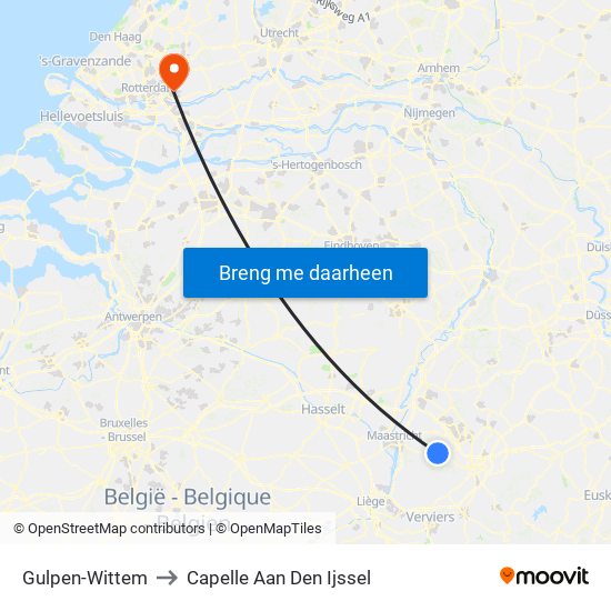 Gulpen-Wittem to Capelle Aan Den Ijssel map