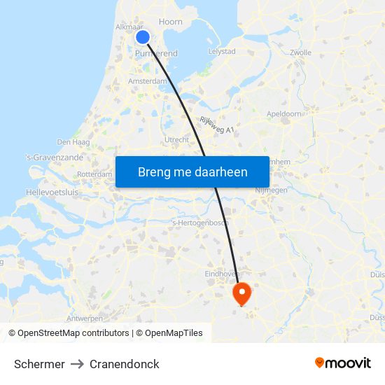 Schermer to Cranendonck map