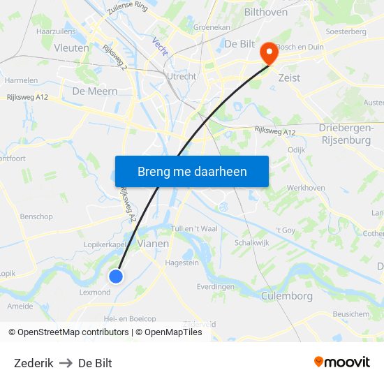 Zederik to De Bilt map