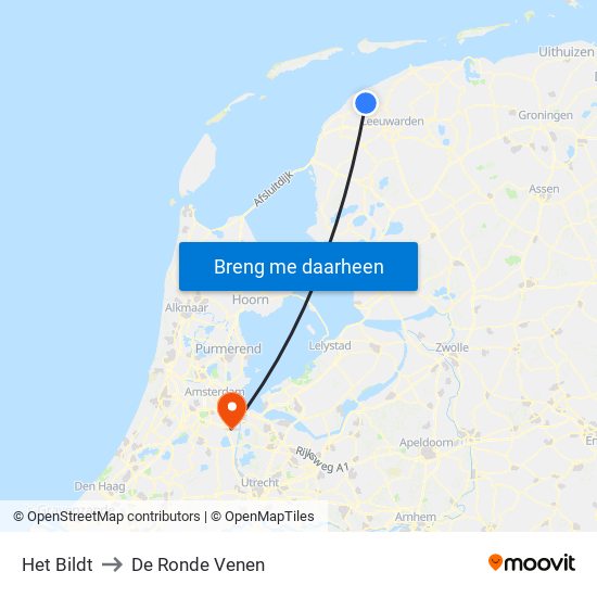 Het Bildt to De Ronde Venen map