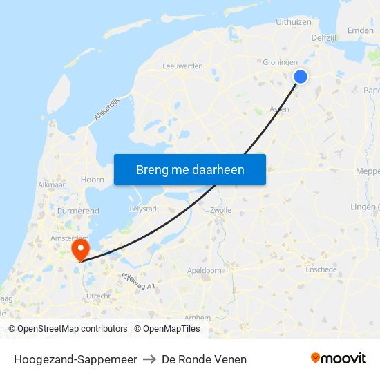 Hoogezand-Sappemeer to De Ronde Venen map