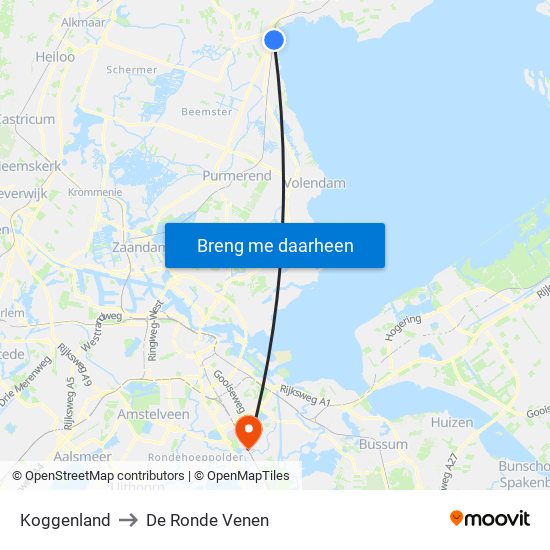 Koggenland to De Ronde Venen map