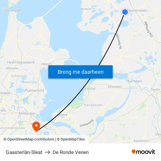 Gaasterlân-Sleat to De Ronde Venen map