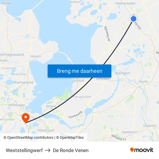 Weststellingwerf to De Ronde Venen map