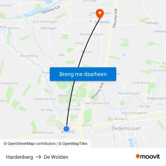 Hardenberg to De Wolden map