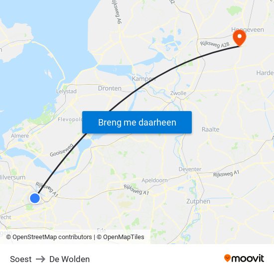 Soest to De Wolden map