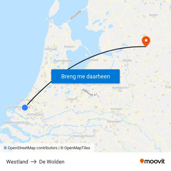 Westland to De Wolden map