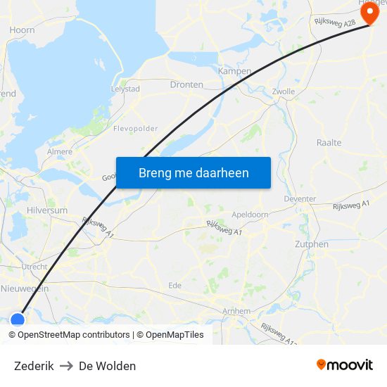 Zederik to De Wolden map