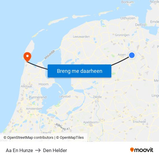 Aa En Hunze to Den Helder map
