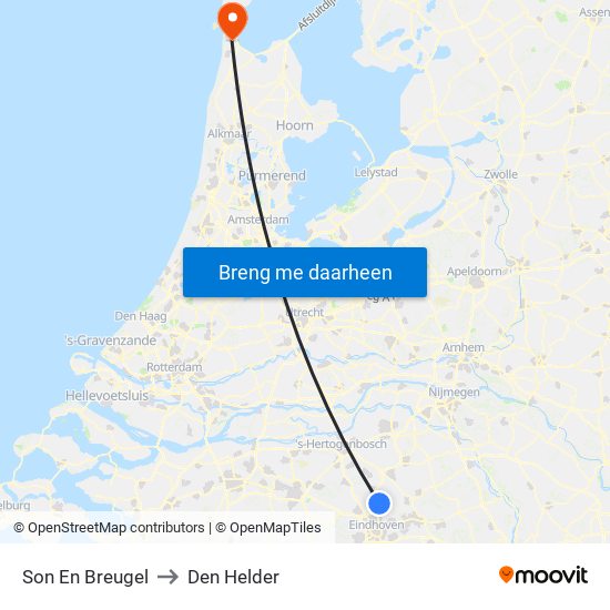 Son En Breugel to Den Helder map