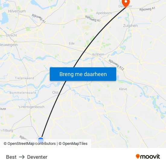 Best to Deventer map