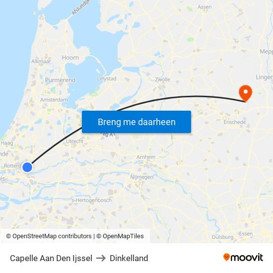 Capelle Aan Den Ijssel to Dinkelland map