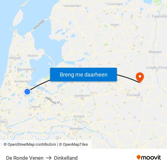 De Ronde Venen to Dinkelland map