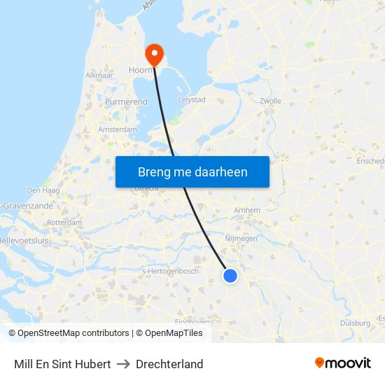 Mill En Sint Hubert to Drechterland map