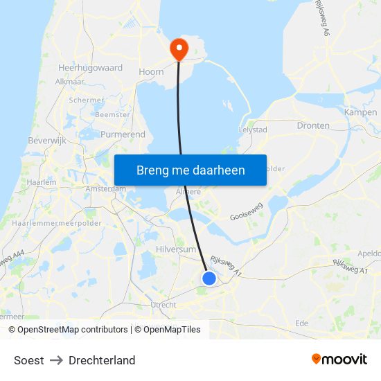 Soest to Drechterland map