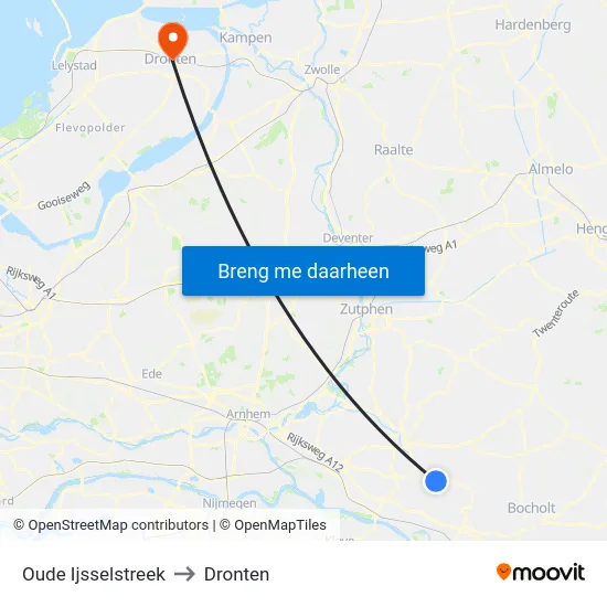 Oude Ijsselstreek to Dronten map