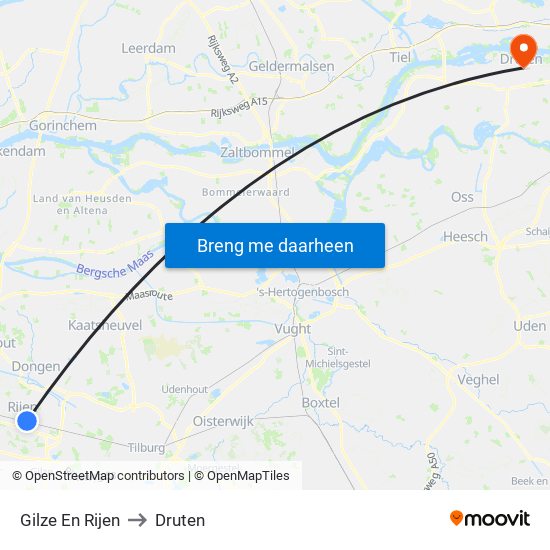 Gilze En Rijen to Druten map