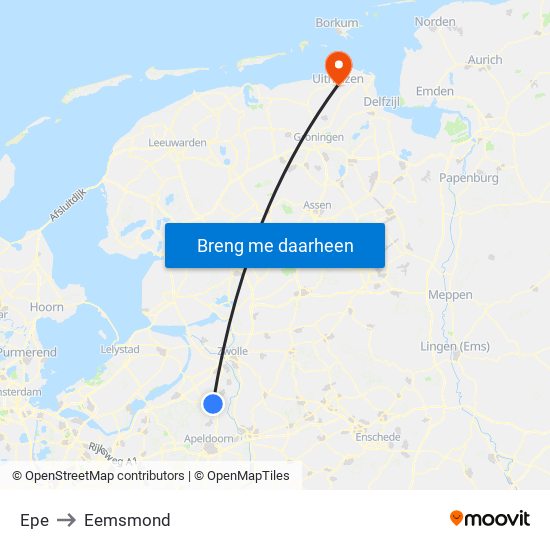 Epe to Eemsmond map