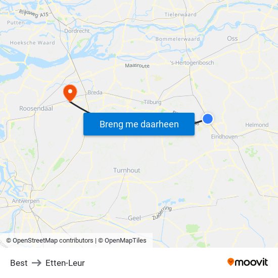 Best to Etten-Leur map