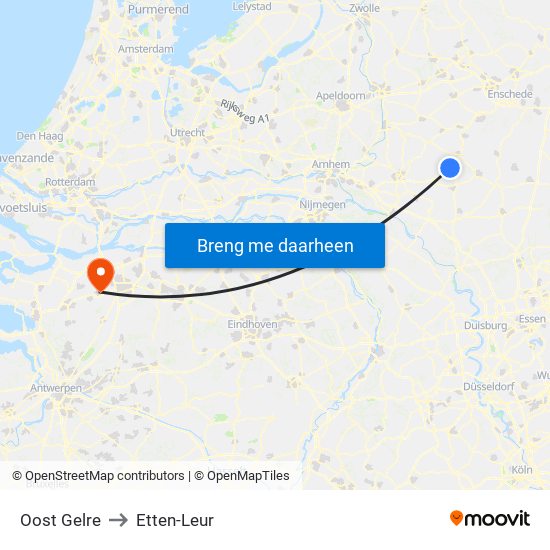 Oost Gelre to Etten-Leur map