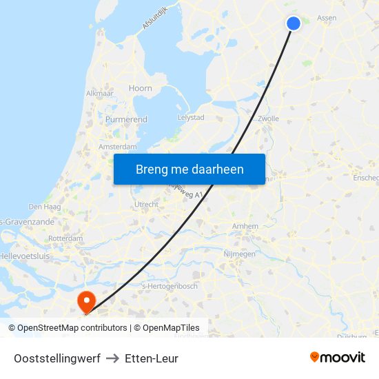 Ooststellingwerf to Etten-Leur map
