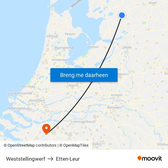 Weststellingwerf to Etten-Leur map