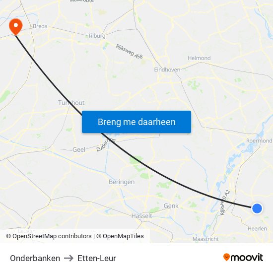 Onderbanken to Etten-Leur map