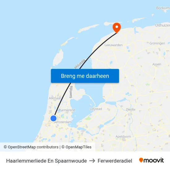 Haarlemmerliede En Spaarnwoude to Ferwerderadiel map