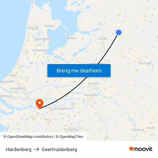 Hardenberg to Geertruidenberg map
