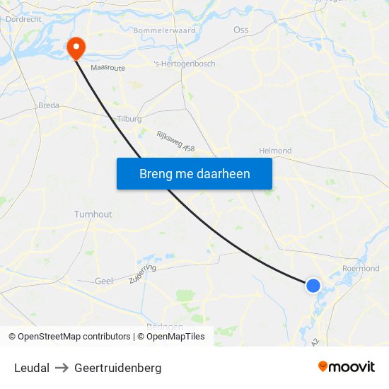 Leudal to Geertruidenberg map
