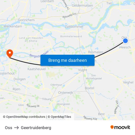 Oss to Geertruidenberg map