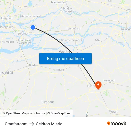 Graafstroom to Geldrop-Mierlo map