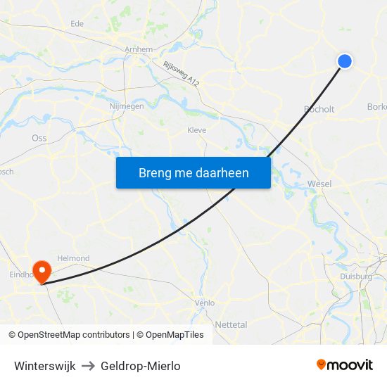 Winterswijk to Winterswijk map