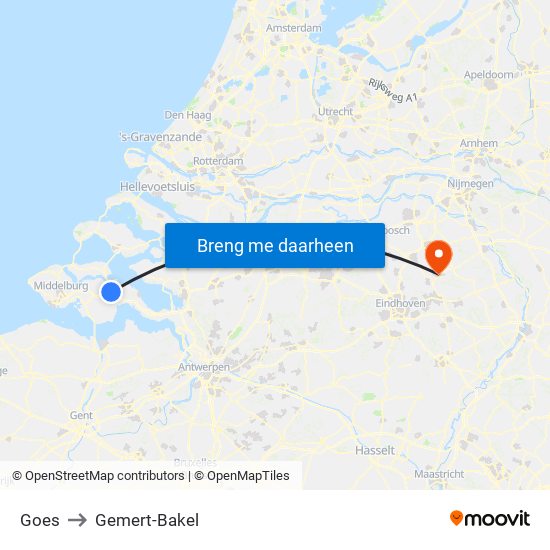 Goes to Gemert-Bakel map