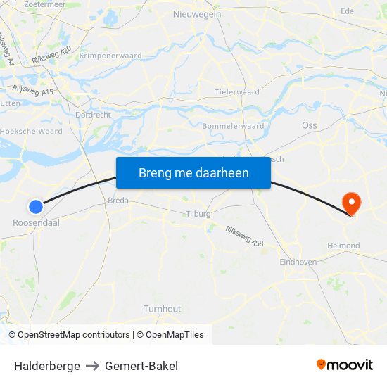 Halderberge to Gemert-Bakel map