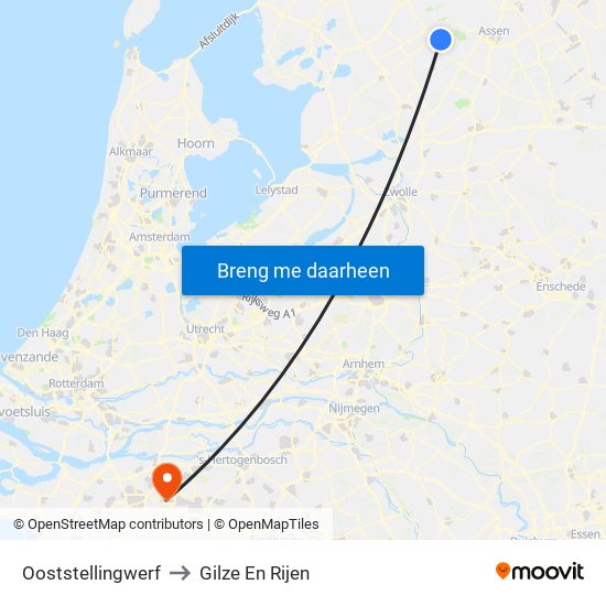 Ooststellingwerf to Gilze En Rijen map