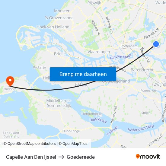 Capelle Aan Den Ijssel to Goedereede map