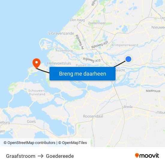 Graafstroom to Goedereede map