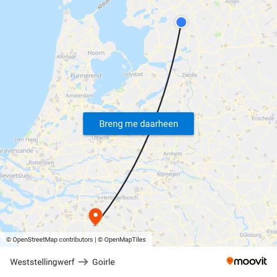 Weststellingwerf to Goirle map