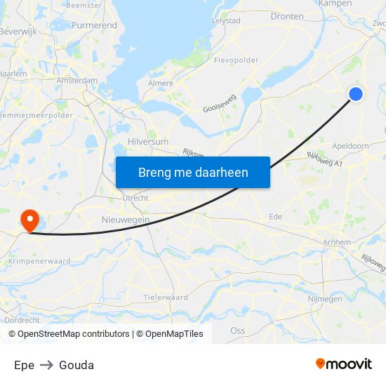 Epe to Gouda map